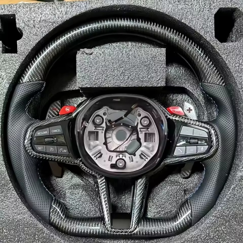 Car Accessories For Steering Wheel - Volant de voiture en cuir et