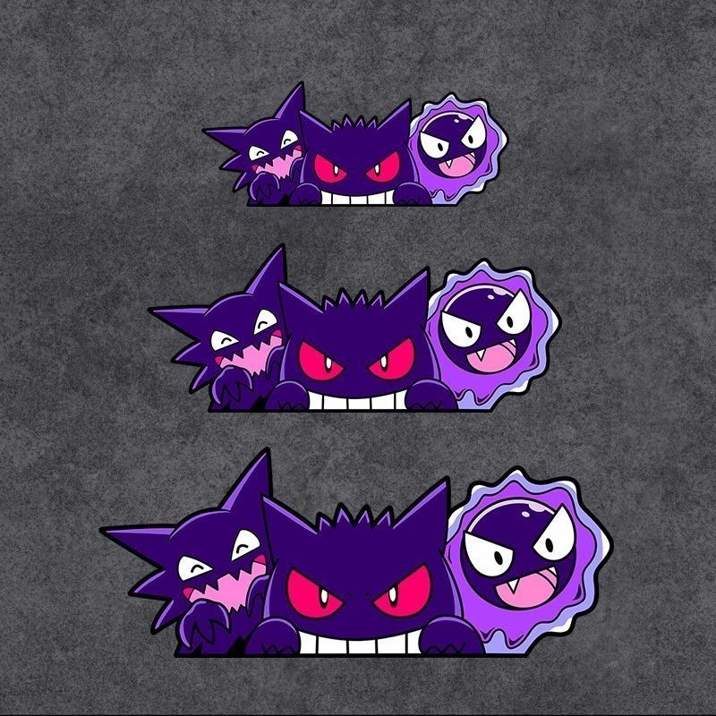 Car Accessories Ebay - Adorables Autocollants d'Anime Pokémon Gengar pour