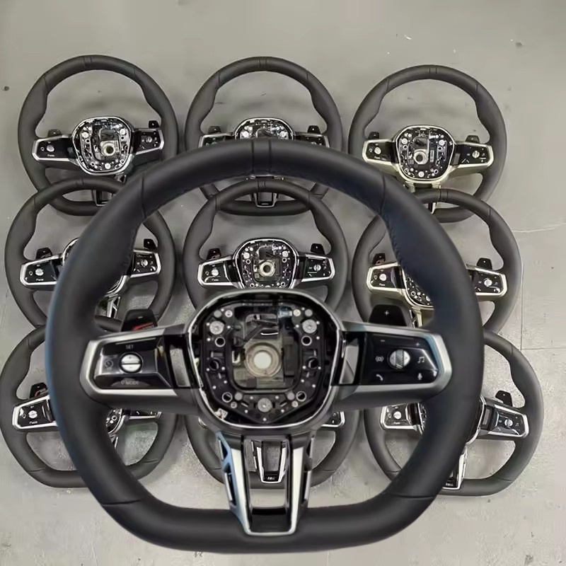 Car Accessories For Steering Wheel - Volant de voiture en cuir pour