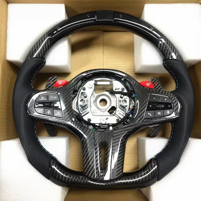 Car Accessories For Steering Wheel - Volant de voiture en cuir et