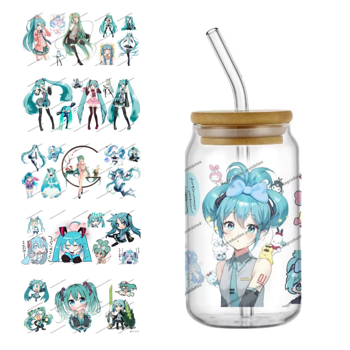 Car Accessories Ebay - Autocollants de transfert UV DTF Hatsune
