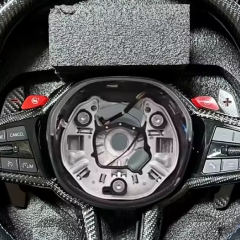 Volant de voiture en cuir et f - Car Accessories For Steering Wheel avis et prix