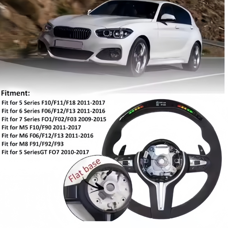 Volant de voiture en cuir pour - Car Accessories For Steering Wheel avis et prix