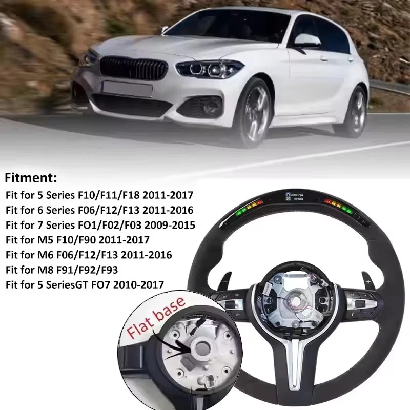 Volant de voiture en cuir pour - Car Accessories For Steering Wheel avis et prix