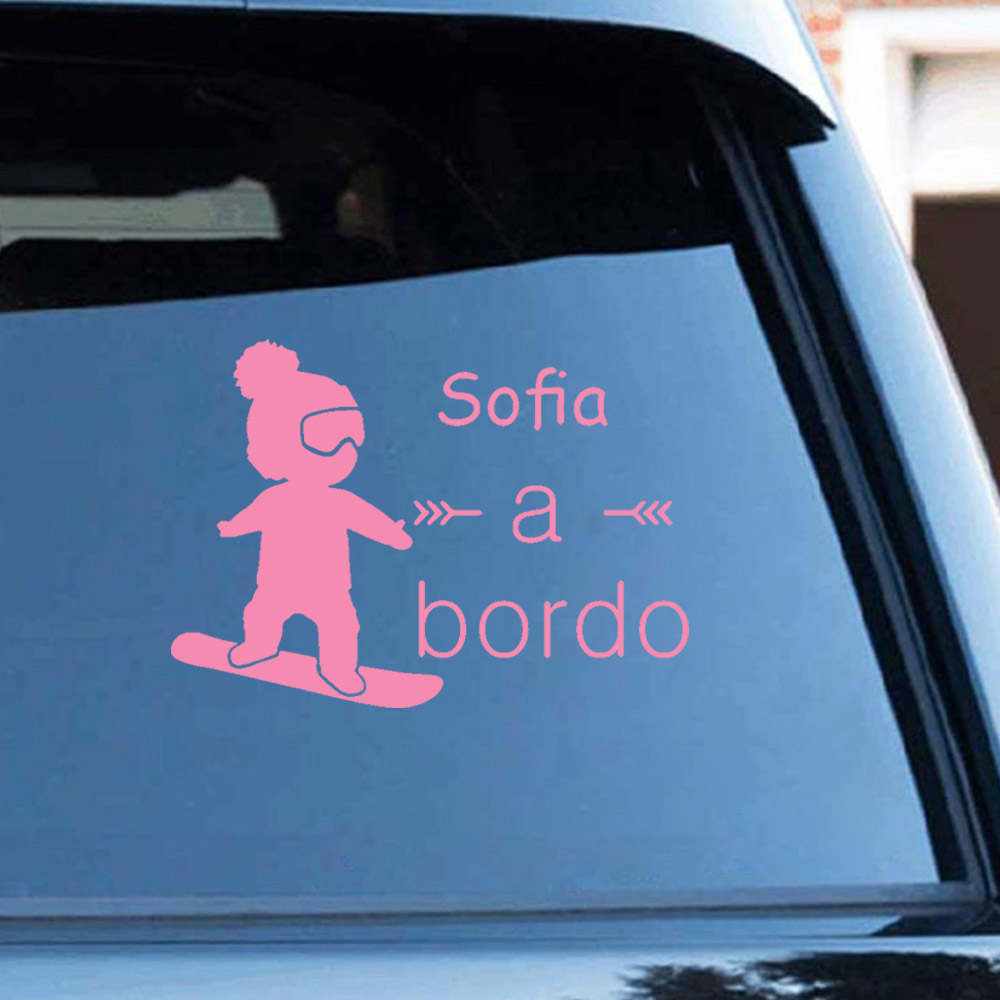 1pc vinyle bébé à bordo coloré - Car Accessories Toy avis et prix