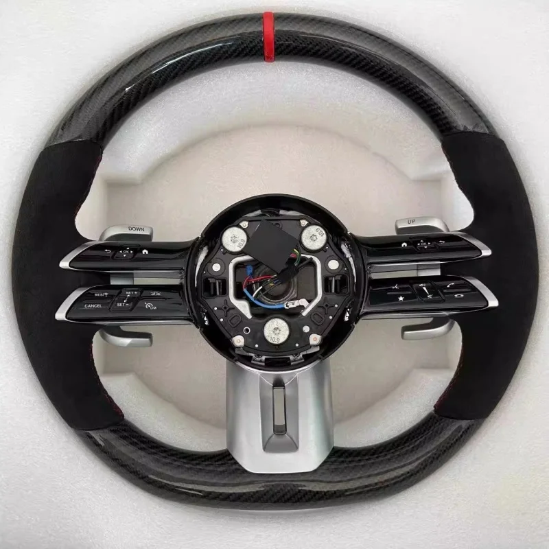 Volant de voiture en fibre de  - Car Accessories For Steering Wheel avis et prix