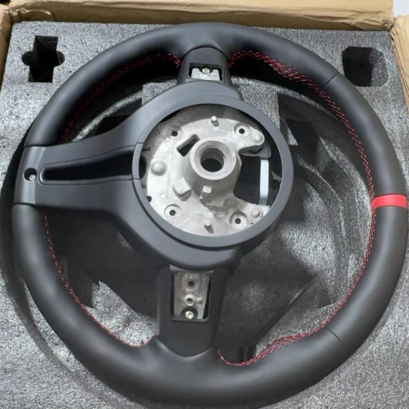 Volant de voiture en cuir et f - Car Accessories For Steering Wheel avis et prix