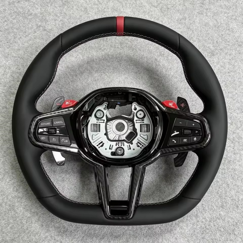 Volant de voiture en cuir pour - Car Accessories For Steering Wheel avis et prix