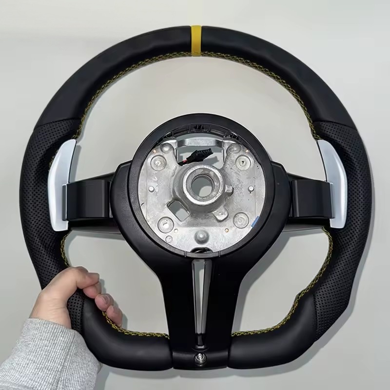 Volant de voiture en cuir pour - Car Accessories For Steering Wheel avis et prix