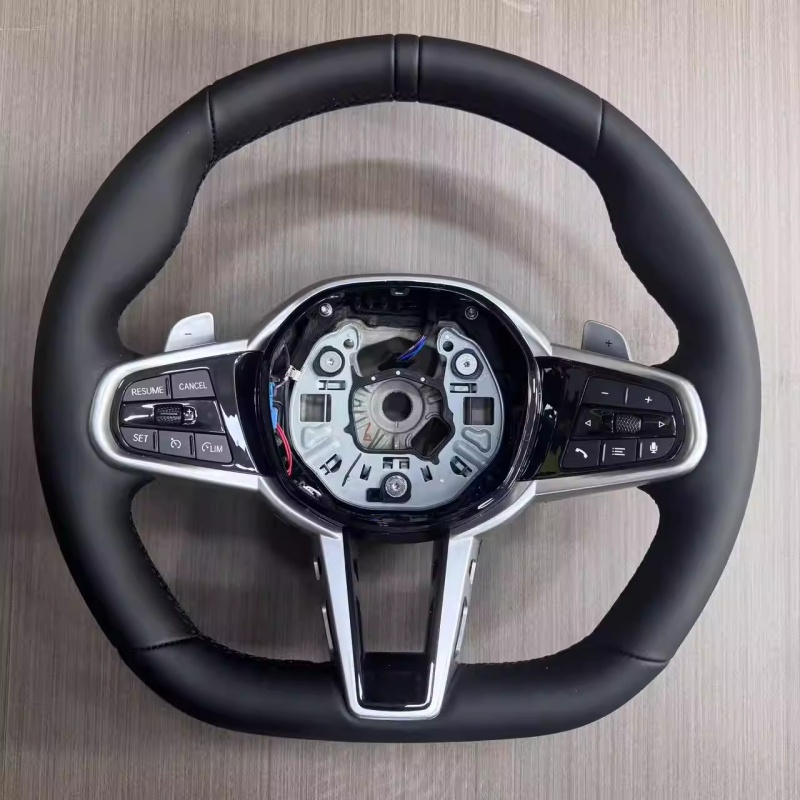 Volant de voiture en cuir amél - Car Accessories For Steering Wheel avis et prix